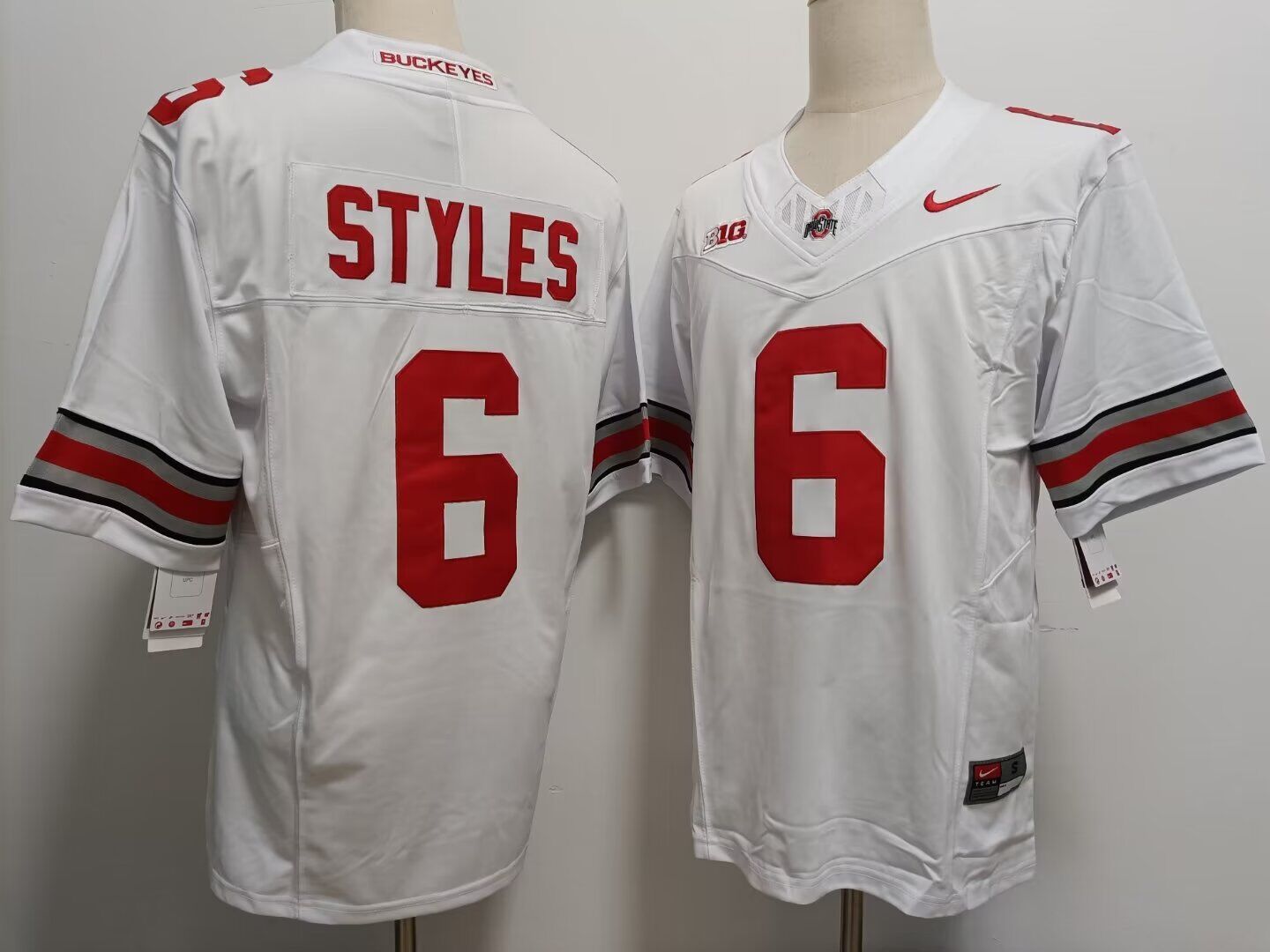 NCAA Men Ohio State Buckeyes #6 Sonny Styles white Nike jersey